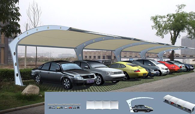 7字型车棚 CP7002