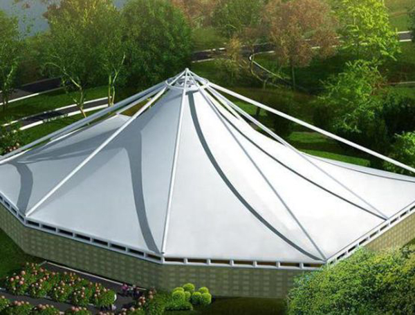 钢支持反吊膜布局