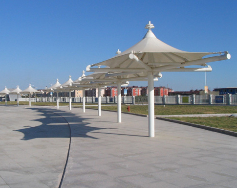 氛围支承张拉膜布局要点