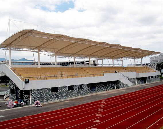 运动场膜布局看台设想施工注重事变