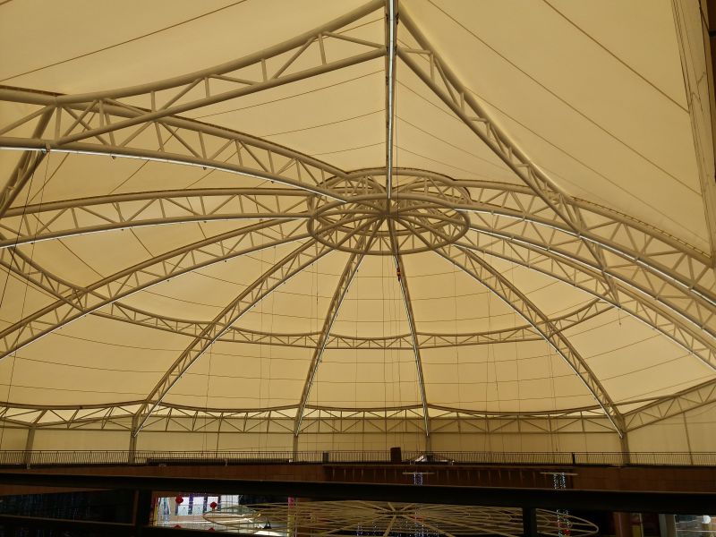 开合式膜布局屋盖