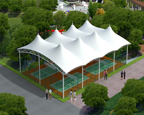 球场膜布局雨棚