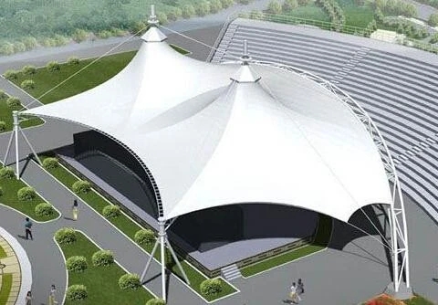 帐篷展览膜布局