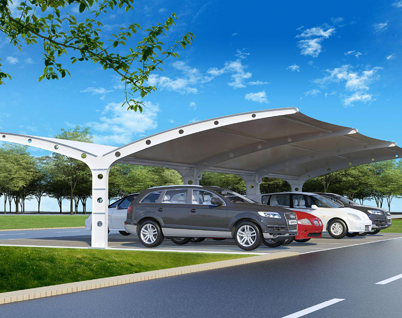 膜布局车棚节点设想准绳