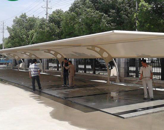 定制膜布局车棚须要领会的装配常识