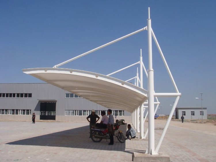 张拉膜布局车棚设想报价