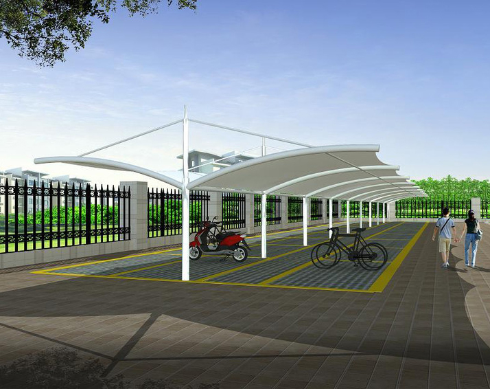 膜计划自行车棚中膜片间缝合节点的设想