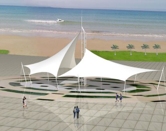 膜计划景观应适合广场的全体设想