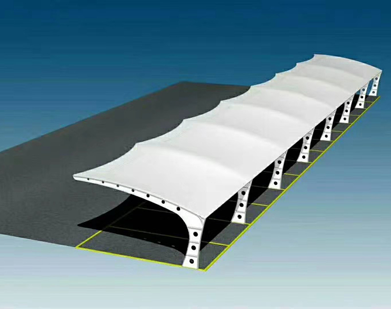 膜布局泊车棚施工加热方式