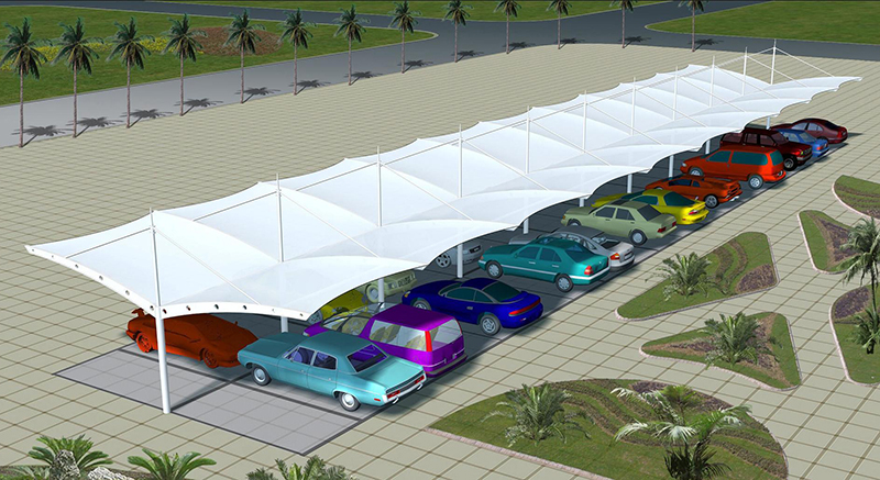 膜布局泊车棚品质