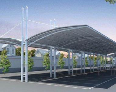 泊车棚膜布局能够在哪些处所搭建？