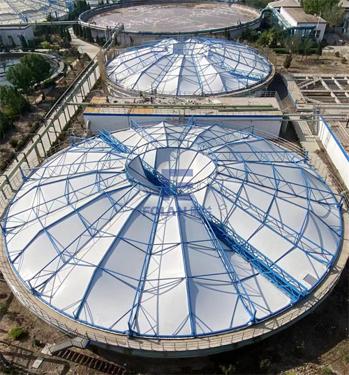 又一污水池反吊膜加盖工程美满实现，情况丑化面目一新！