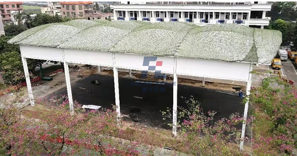 广州南城养护所篮球场膜布局