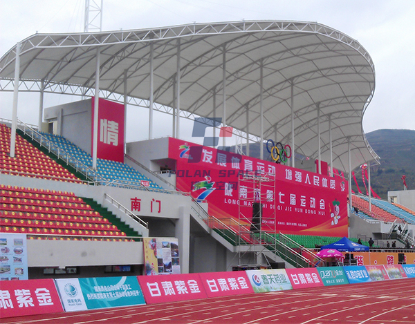 甘肃礼县第一中学膜布局体育看台